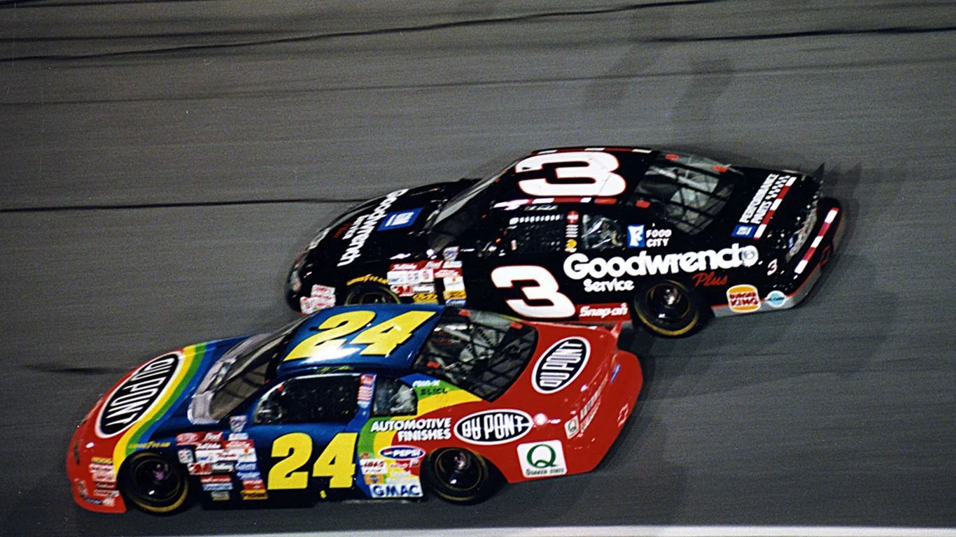 Dale Earnhardt Sr. and Jeff Gordon. Darlington