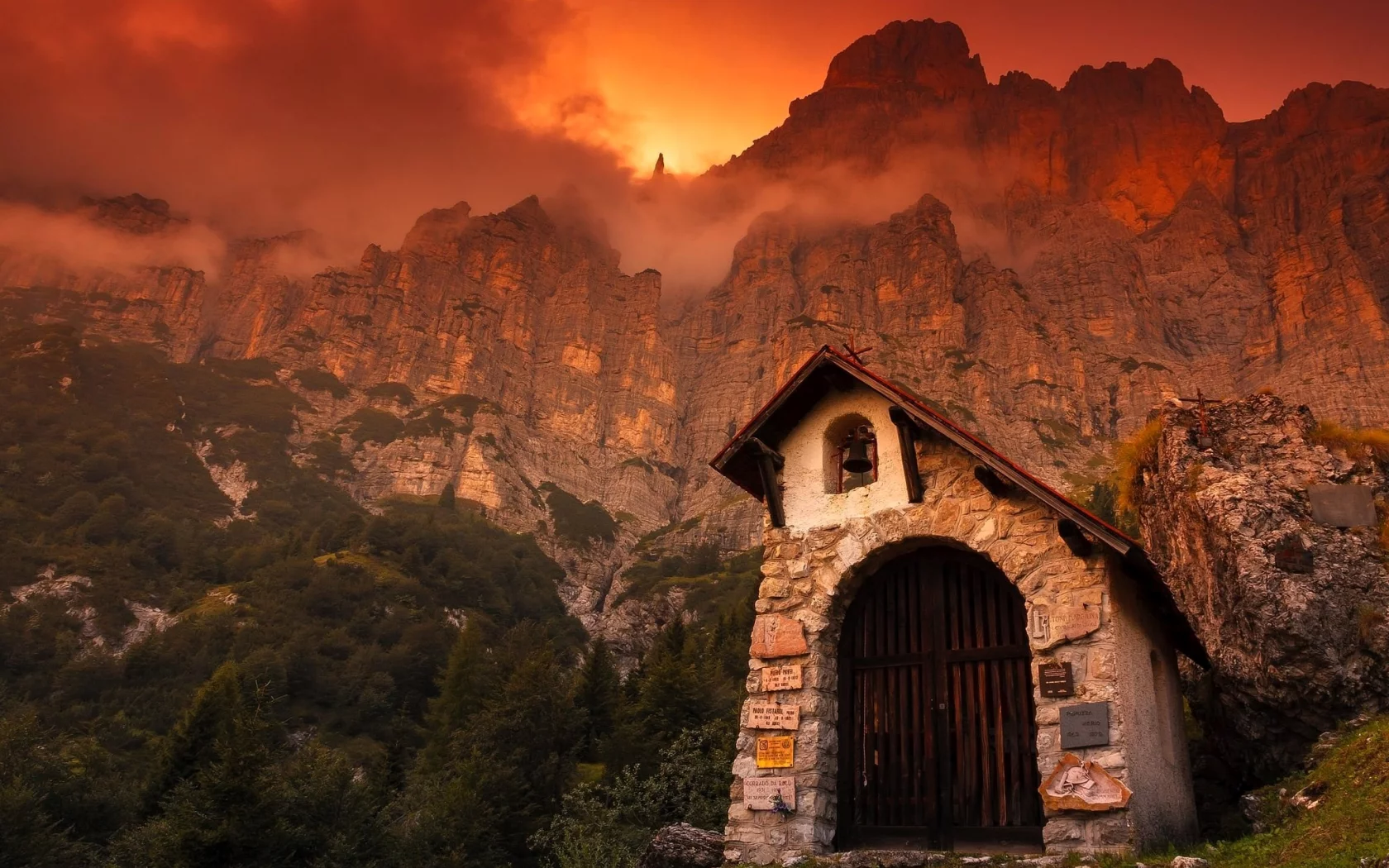Lagazuoi in the Dolomite mountains