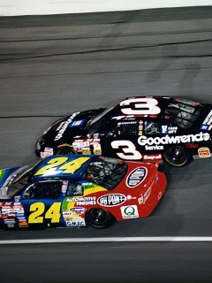 Dale Earnhardt Sr. and Jeff Gordon. Darlington