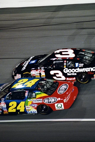 Dale Earnhardt Sr. and Jeff Gordon. Darlington