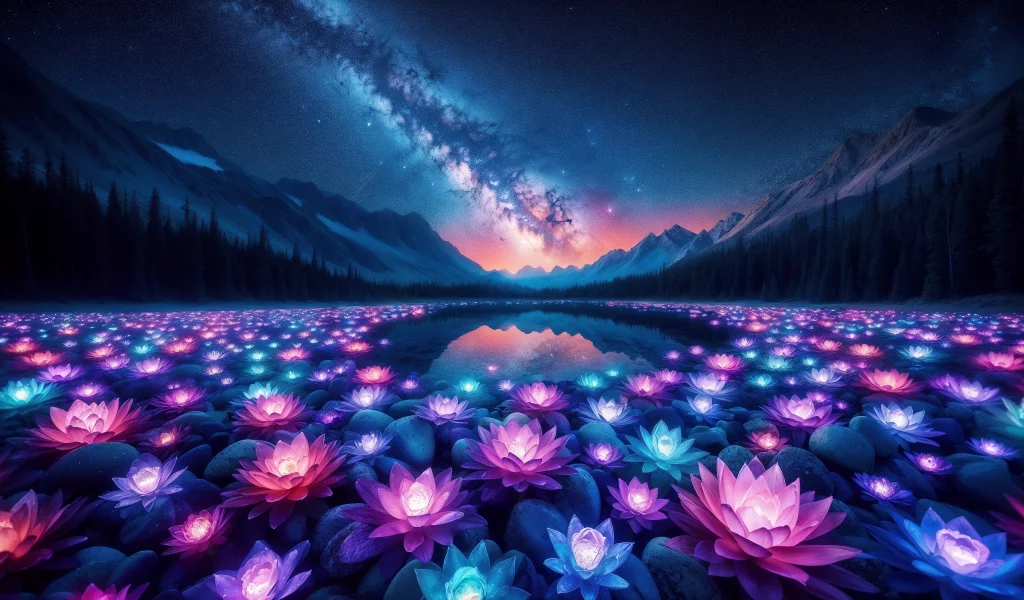 горное озеро
