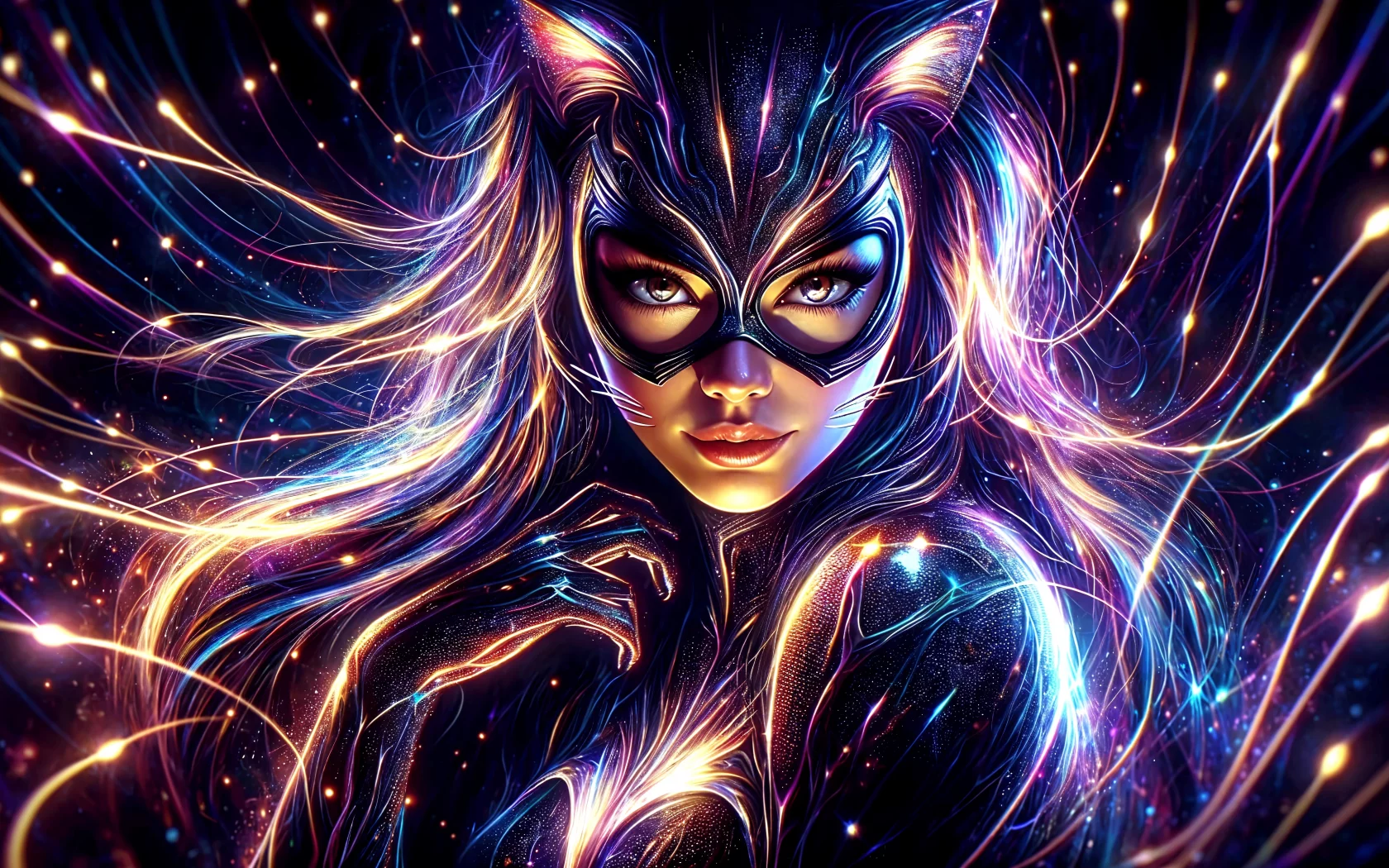 женщина кошка