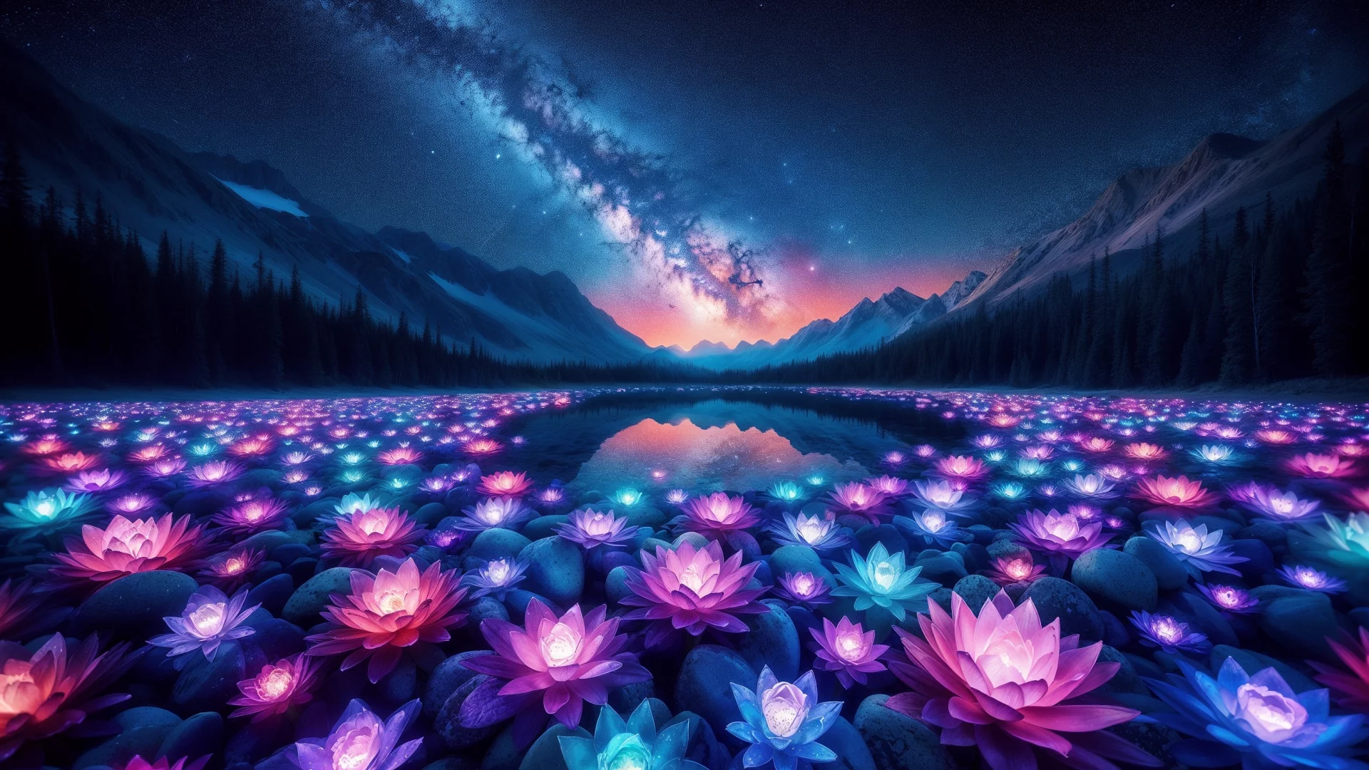 горное озеро