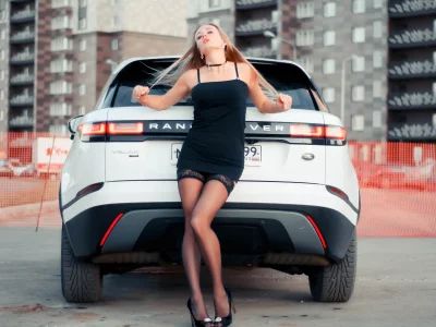 авто с девушкой