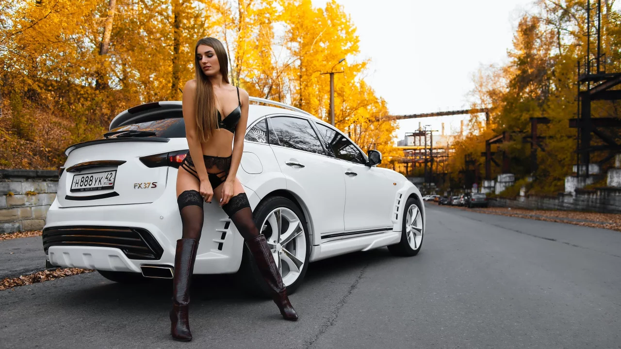 авто с девушкой