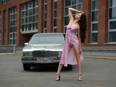 авто с девушкой